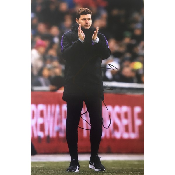 Mauricio Pochettino signed 12x8 Tottenham photo Image A Mauricio Pochettino signed 12x8 Tottenham photo Image A