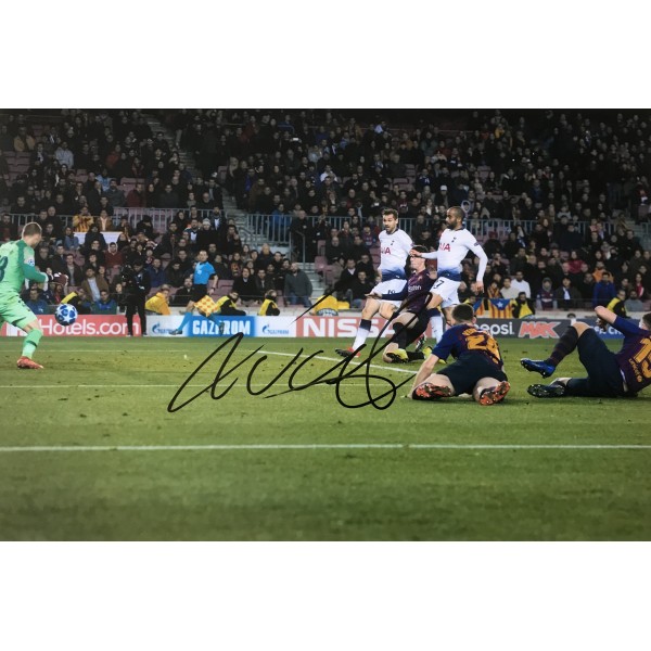 Lucas Moura signed 12x8 Tottenham photo image D Lucas Moura signed 12x8 Tottenham photo image D