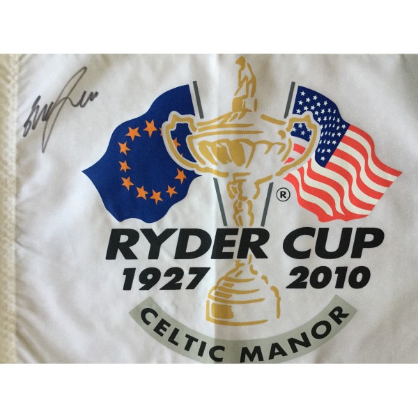Graeme McDowell signed Ryder Cup 2010 Celtic Manor signed flag Graeme McDowell signed Ryder Cup 2010 Celtic Manor signed flag