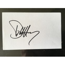 Debbie Harry signed white card ACOA