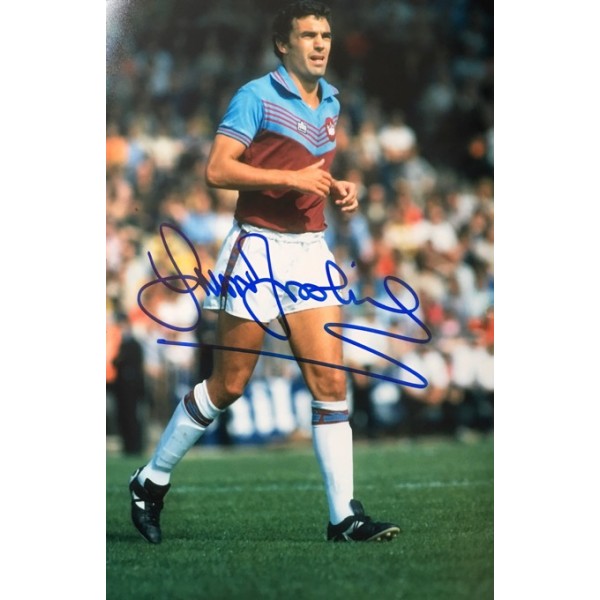 Trevor Brooking signed 12x8 West Ham colour portrait photo Trevor Brooking signed 12x8 West Ham colour portrait photo