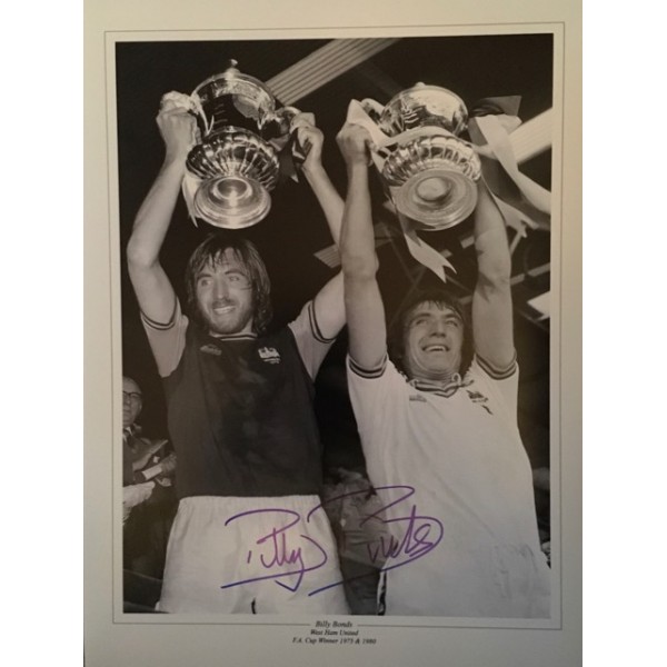Billy Bonds 16x12 black and white montage 2 ( 2 photo image ) Billy Bonds 16x12 black and white montage 2 ( 2 photo image )