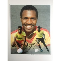 Luther Blissett signed 16x12 Watford montage photo (portrait)
