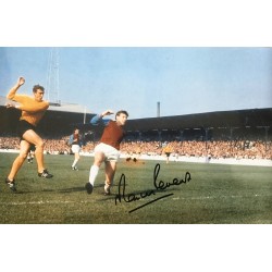 Martin Peters signed 12x8 West Ham colour photo