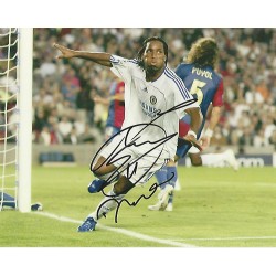 Didier Drogba signed 10x8 colour photo