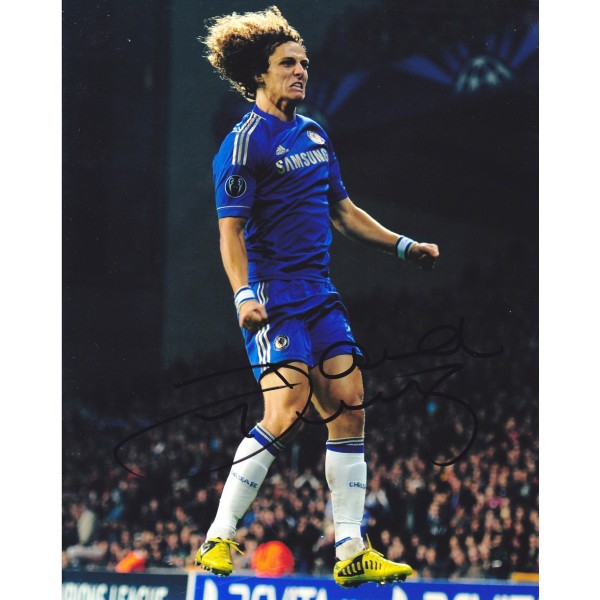 David Luiz signed 10x8 colour photo