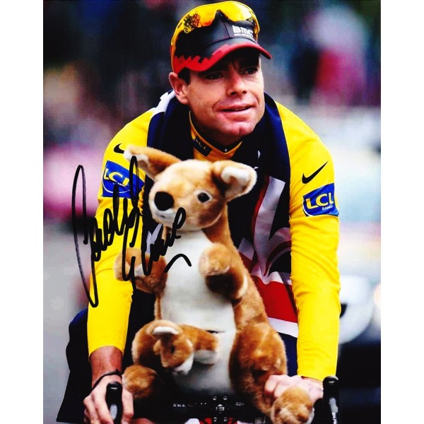 Cadel Evans signed 10x8 Image A Tour de France photo Cadel Evans signed 10x8 Image A Tour de France photo