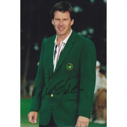 Nick Faldo signed 12x8 colour photo