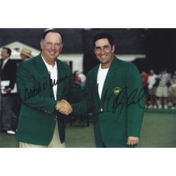 Mark O'Meara & Jose Maria Olazabal signed 12x8 photo