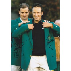 Zach Johnson & Trevor Immelman signed 12x8 photo